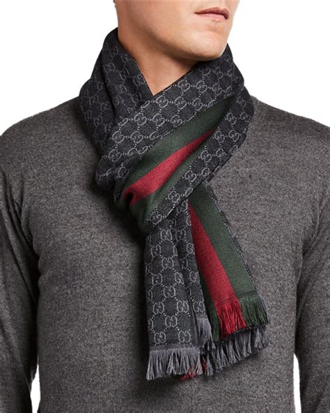 yoox gucci scarf|GUCCI Scarves And Foulards for Men .